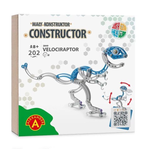 Zestaw konstrukcyjny mały konstruktor dinozaury velociraptor