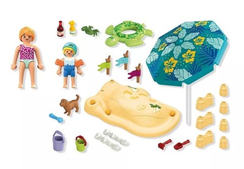 Zestaw z figurkami my life 71906 rodzina na plaży