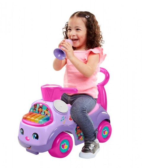 Jeździk fisher price muzyczna parada fioletowy