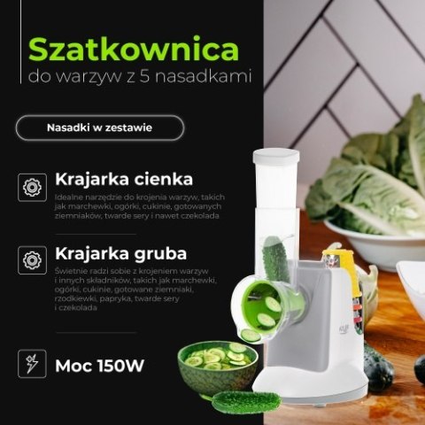 AD 4815 LG Szatkownica do warzyw z 5 nasadkami