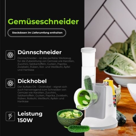 AD 4815 LG Szatkownica do warzyw z 5 nasadkami