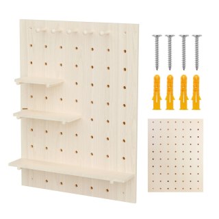 Drewniana tablica organizer Maclean, drewniany, 60x80cm, max. 20kg, MC-131 WD