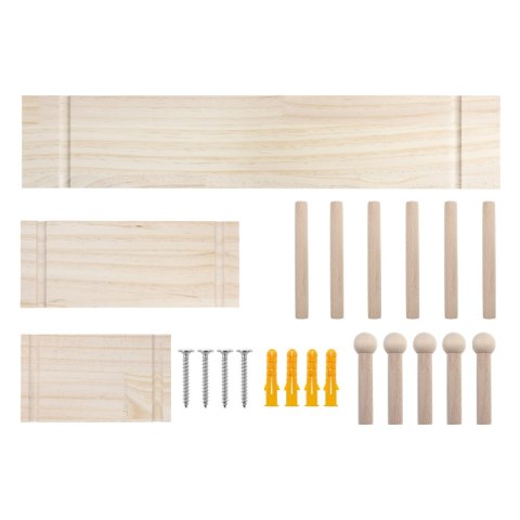 Drewniana tablica organizer Maclean, drewniany, 60x80cm, max. 20kg, MC-131 WD