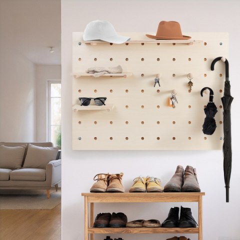 Drewniana tablica organizer Maclean, drewniany, 60x80cm, max. 20kg, MC-131 WD