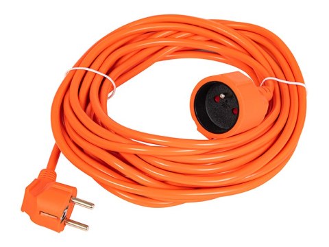 98-787# Przedłużacz sieciowy pr-160 1-gniazdo z uziemieniem 10m pomarańczowy (3x1,5mm)