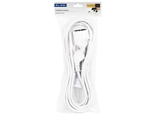 98-793# Przedłużacz sieciowy pr-160 1-gniazdo z uziemieniem 5m biały (3x1,5mm)