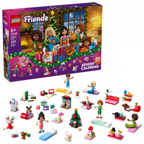 Klocki friends 42668 kalendarz adwentowy: friends