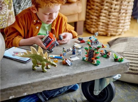 Klocki jurassic world 76965 dinomisje: odkrycie stegozaura