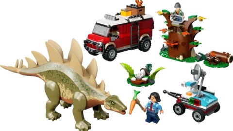 Klocki jurassic world 76965 dinomisje: odkrycie stegozaura