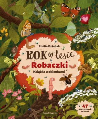 Książeczka rok w lesie. robaczki