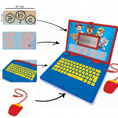 Laptop edukacyjny psi patrol trzyjęzyczny ua/eng/pl 186 aktywności
