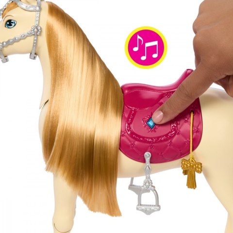 Figurka interaktywna barbie tańczący koń
