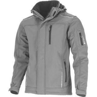 Kurtka softshell z kapt. ocieplana szara, "2xl", ce, lahti