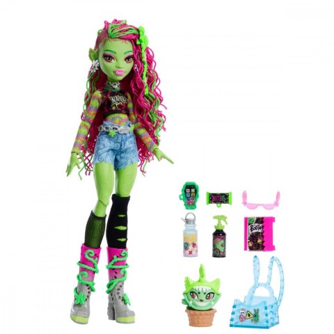 Lalka monster high venus mcflytrap + kotek chewlian