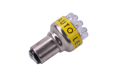 Żarówka samochodowa 12V S-25-12LED-1157 żółta