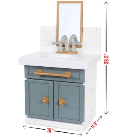 First bathroom sink