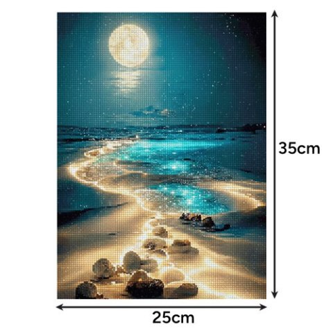 Haft diamentowy "Plaża" 40x30cm Maaleo 26769