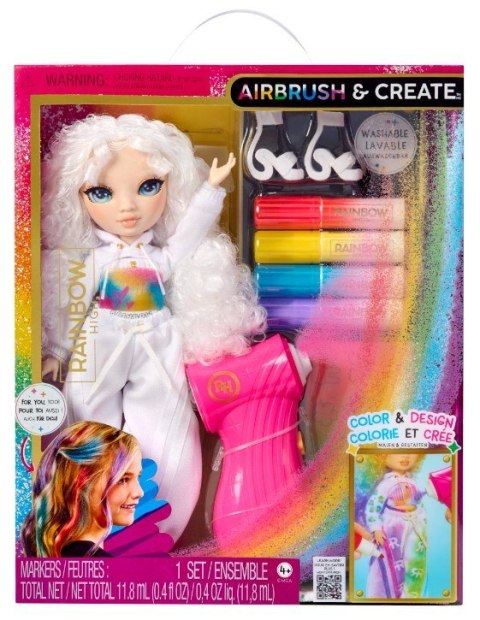 Lalka rainbow high air brush, green eyes