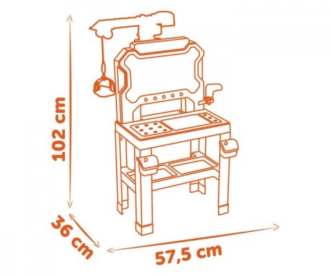 Warsztat z dźwigiem black+decker bricolo builder