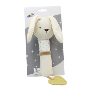 Zabawka z dźwiękiem - króliczek karmelowy 17 cm