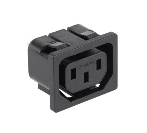 Gniazdo AC 3PIN komputerowe montaż Gniazdo AC 3PIN komputerowe montaż