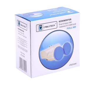 Konwerter dual single LNB Cabletech 0.5dB gold