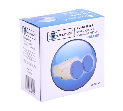 Konwerter dual single LNB Cabletech 0.5dB gold Konwerter dual single LNB Cabletech 0.5dB gold