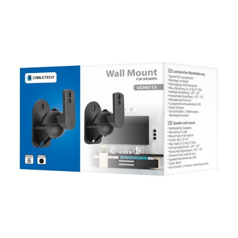 Uchwyt ścienny głośnikowy maks. obciążenie 3,5 kg Uchwyt ścienny głośnikowy maks. obciążenie 3,5 kg