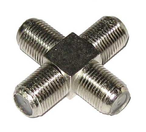 Złącze czwórnik "F" 4GN metal Złącze czwórnik "F" 4GN metal