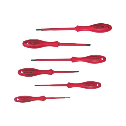 10503 Zestaw wkrętaków elektrotechnicznych 1000V, 6 elementów 10503 Zestaw wkrętaków elektrotechnicznych 1000V, 6 elementów