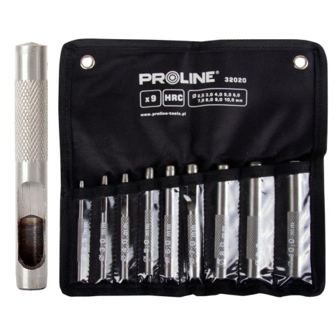 32021 Zestaw przebijaków do skóry 15 elementów, 2,0-22 mm, Proline 32021 Zestaw przebijaków do skóry 15 elementów, 2,0-22 mm, Proline