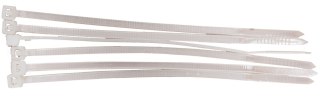 59230B Opaski zaciskowe 3,6x300 mm białe 100 sztuk, Mega