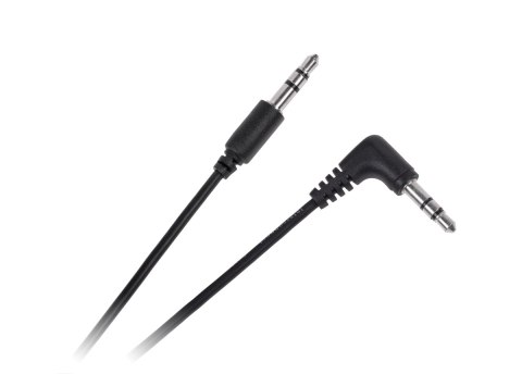 Kabel JACK 3.5 wtyk - JACK 3.5 wtyk 0.5m kątowo-prosty Cabletech standard Kabel JACK 3.5 wtyk - JACK 3.5 wtyk 0.5m kątowo-prosty Cabletech standard
