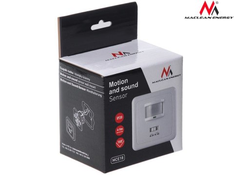 MCE18 Czujnik ruchu i dzwięku ścienny pir mic Maclean Energy