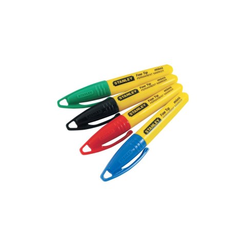473291 Markery mini 4 kolory okrągła końcówka Stanley