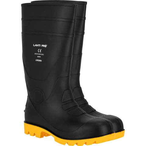 LPKOMA39 Kalosze ochronne męskie, PVC, O4 FO SRA, rozmiar 39, CE, LahtiPro