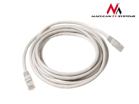 MCTV-661 Przewód, kabel patchcord UTP cat6 wtyk-wtyk 5 m szary Maclean MCTV-661 Przewód, kabel patchcord UTP cat6 wtyk-wtyk 5 m szary Maclean
