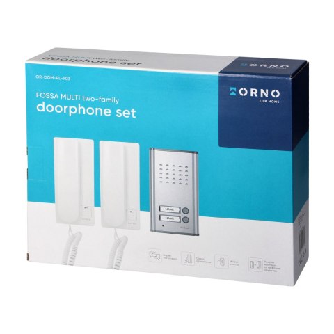 Zestaw domofonowy 2-rodzinny, podtynkowy, FOSSA MULTI
