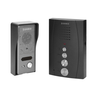 Zestaw domofonowy jednorodzinny, bezsłuchawkowy, czarny ELUVIO