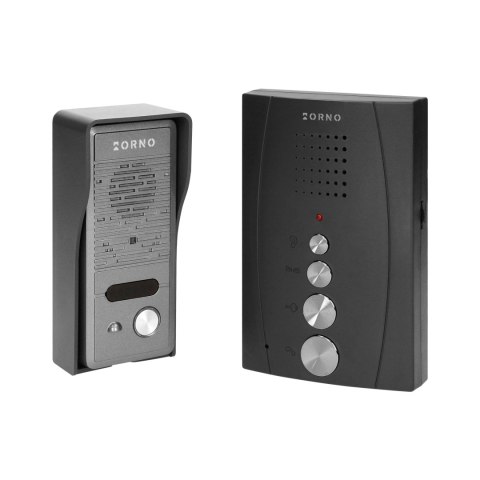 Zestaw domofonowy jednorodzinny, bezsłuchawkowy, czarny ELUVIO