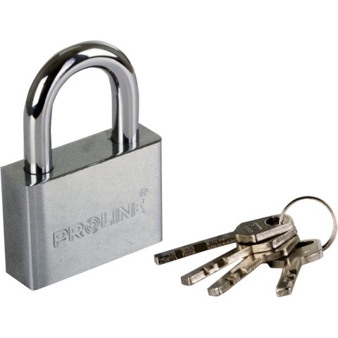 24860 Kłódka żeliwna 60mm kabłąk hartowana klucz frezowany, Proline 24860 Kłódka żeliwna 60mm kabłąk hartowana klucz frezowany, Proline