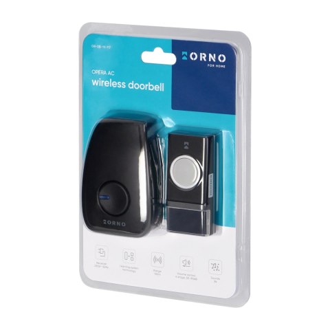 Dzwonek bezprzewodowy OPERA AC, sieciowy, learning system, 48 dźwięków, 100m