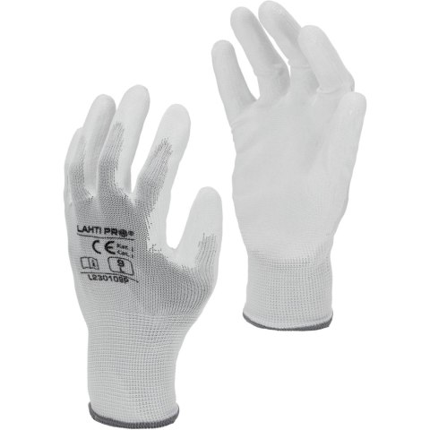 L230108W Rękawice powlekane poliuretanem [L230108P], 12 par, "8", CE, LahtiPro