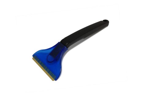 Skrobaczka do szyb śniegu lodu mosiężna długa amio-01459