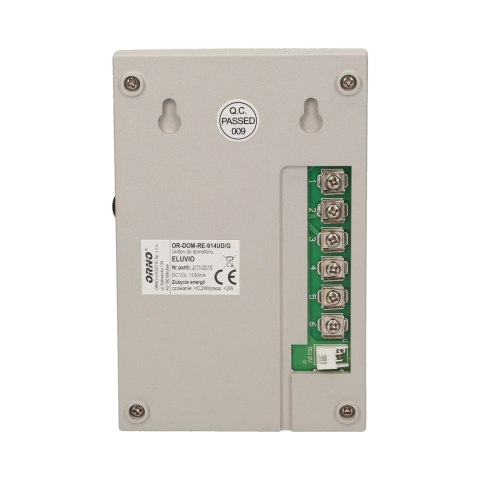 Zestaw domofonowy jednorodzinny z interkomem, bezsłuchawkowy, szary, ELUVIO INTERCOM