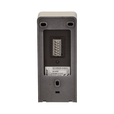 Zestaw domofonowy jednorodzinny z interkomem, bezsłuchawkowy, szary, ELUVIO INTERCOM