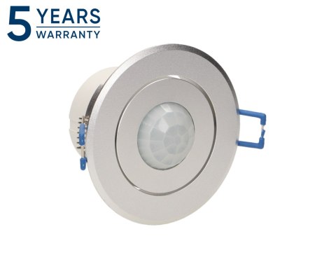 Czujnik ruchu 360st. IP20, 1200W, aluminium, do sufitów podwieszanych, regulacja położenia sensora