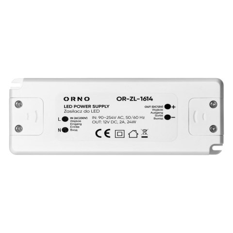 Zasilacz do LED 12VDC 24W, IP20