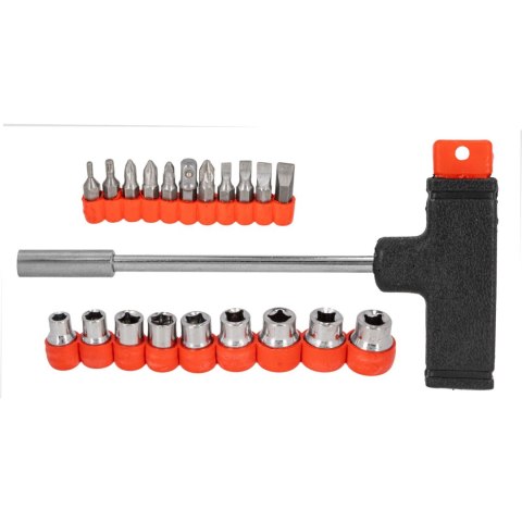 10006 Wkrętak z uchwytem T - zestaw 21 elementów 10006 Wkrętak z uchwytem T - zestaw 21 elementów