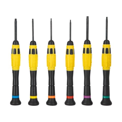 10225 Wkrętaki zegarmistrzowskie Torx Ni-Cr-Mo zestaw 6 elementów, Proline